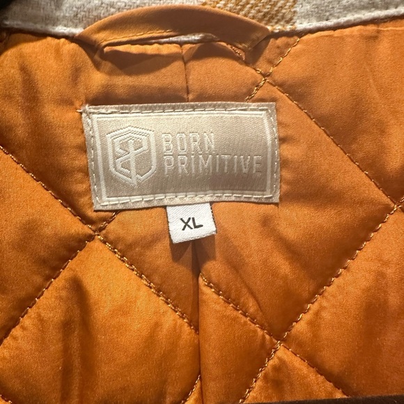 Born Primitive TimberQuilted  Jacket Orange and Tan - Picture 8 of 11